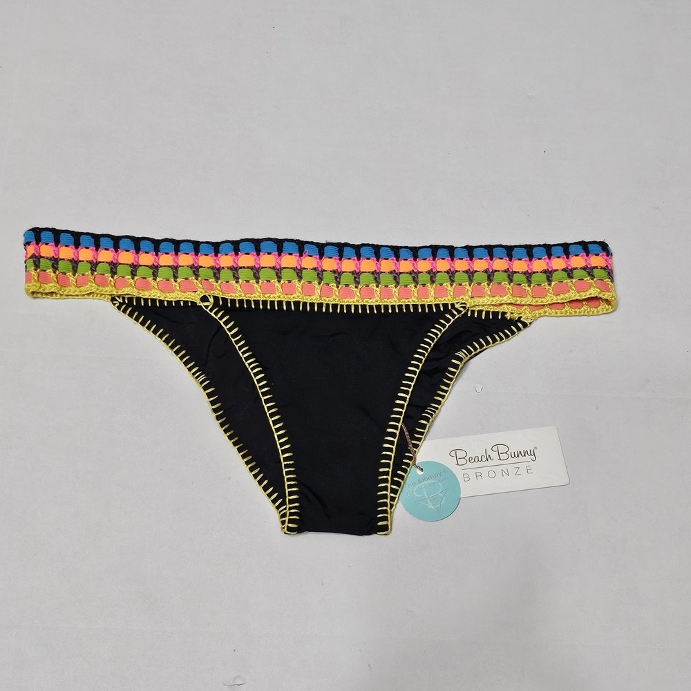 Beach Bunny Crochet Festival Multicolor Bottom Swim Suit Bikini Size XL